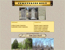 Tablet Screenshot of cemeteriesonly.com
